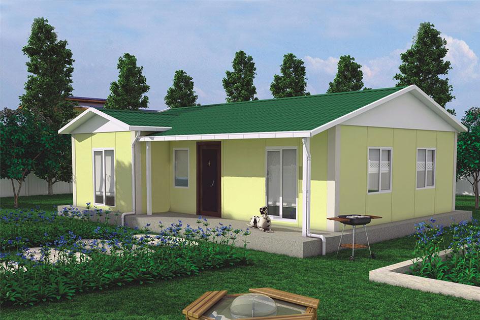 78 m² Prefabrik Ev — Evora prefabrik ev modeli