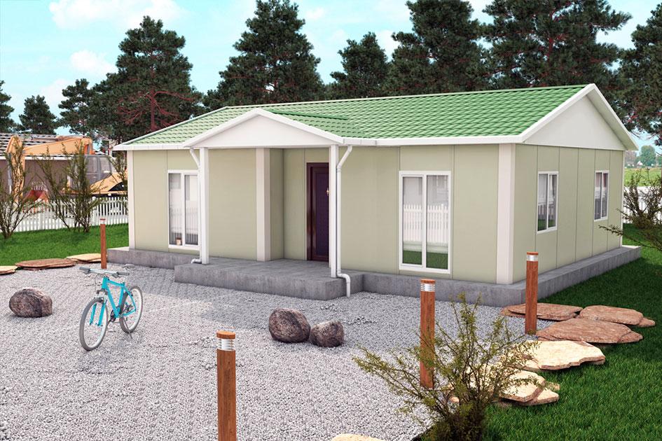 81 m² Prefabrik Ev — Evora prefabrik ev modeli