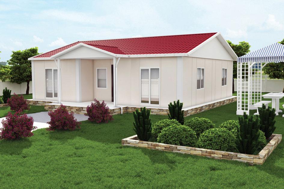 96 m² Prefabrik Ev — Evora prefabrik ev modeli