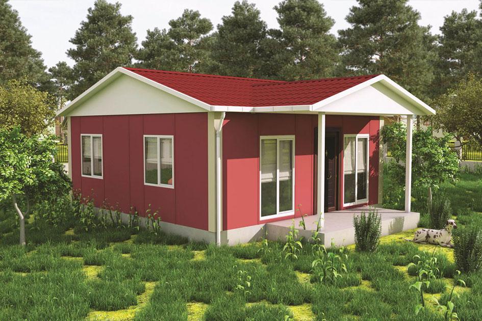 45 m² Prefabrik Ev — Evora prefabrik ev modeli