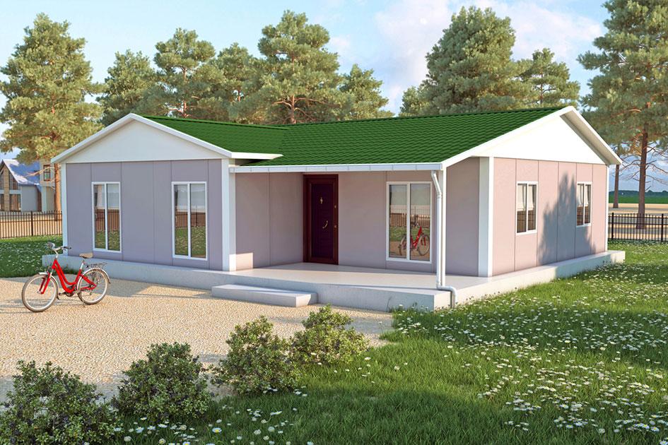 117 m² Prefabrik Ev — Evora prefabrik ev modeli