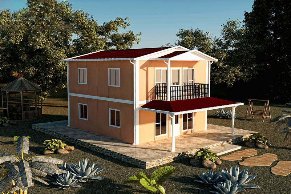 122 m² Dubleks Prefabrik Ev — Evora prefabrik ev modeli