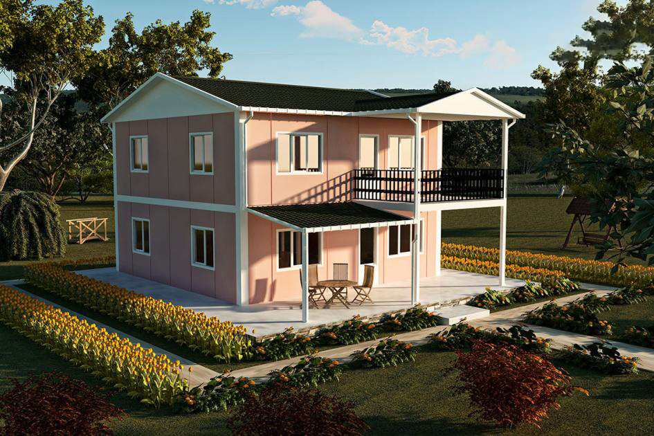 149 m² Dubleks Prefabrik Ev — Evora prefabrik ev modeli