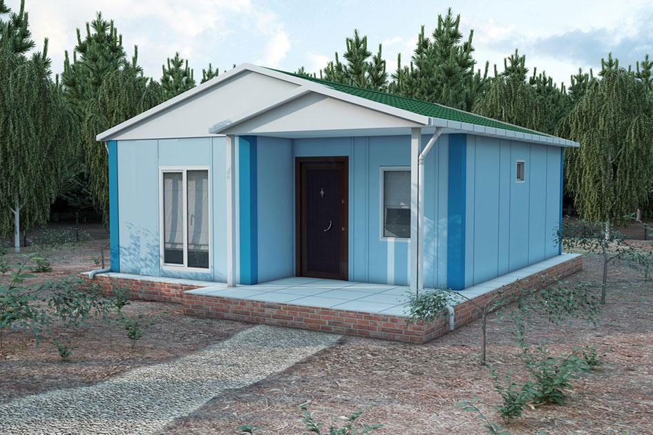 53 m² Prefabrik Ev — Evora prefabrik ev modeli