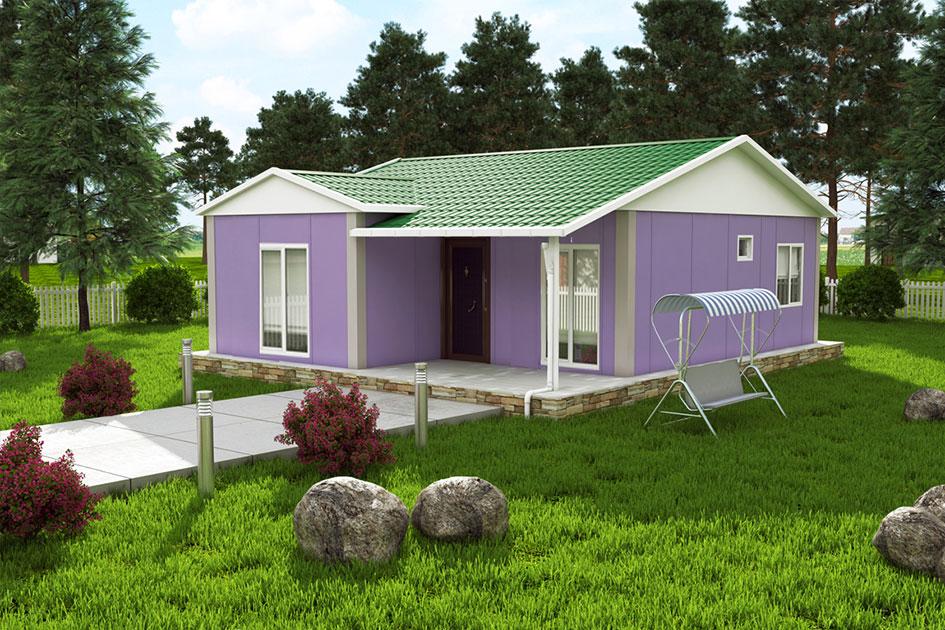 69 m² Prefabrik Ev — Evora prefabrik ev modeli