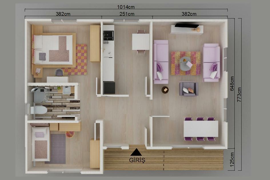 78 m² Prefabrik Ev prefabrik ev fotoğrafı 2
