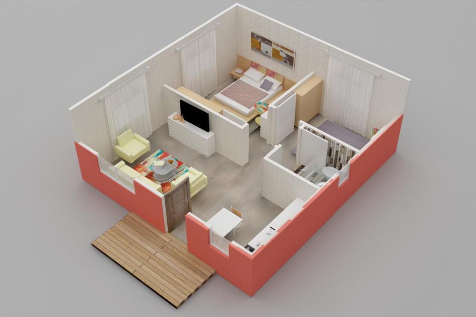 45 m² Prefabrik Ev prefabrik ev fotoğrafı 2