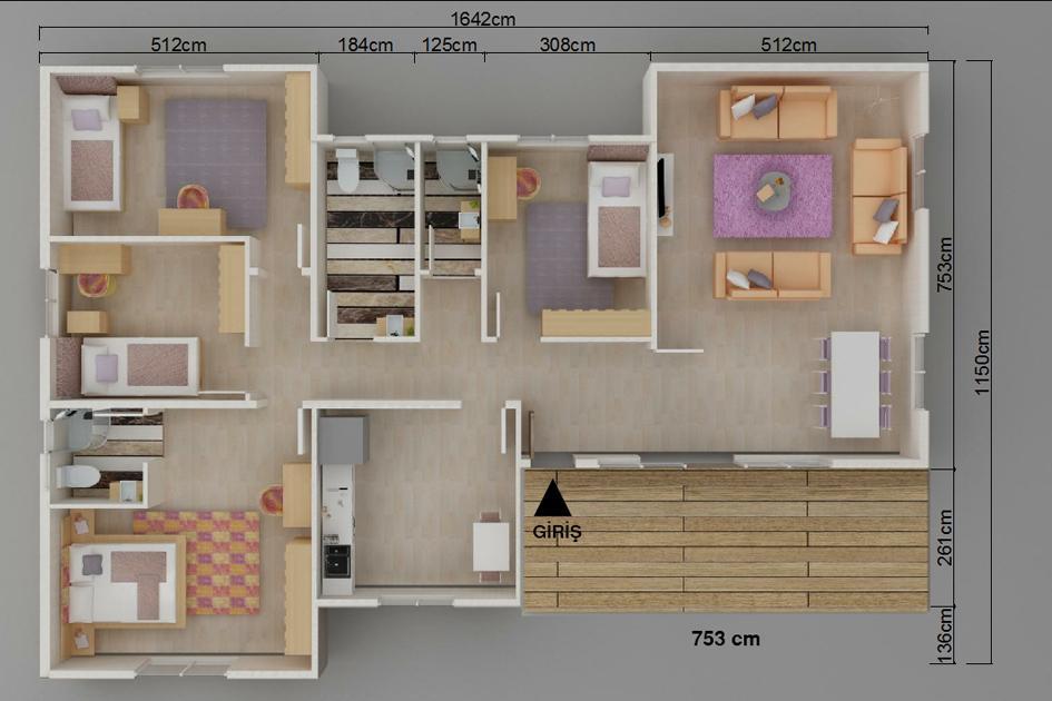 166 m² Prefabrik Ev prefabrik ev fotoğrafı 2