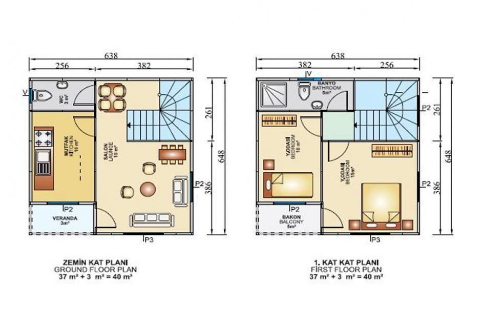 80 m² Dubleks Prefabrik Ev prefabrik ev fotoğrafı 2