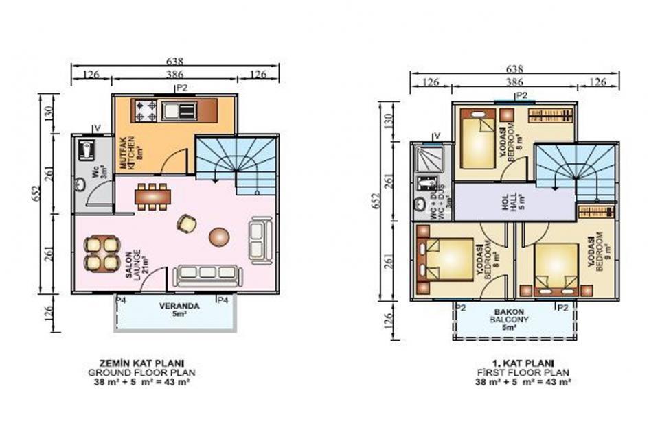 86 m² Dubleks Prefabrik Ev prefabrik ev fotoğrafı 2