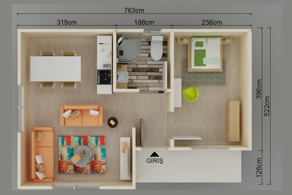 40 m² Prefabrik Ev prefabrik ev fotoğrafı 2