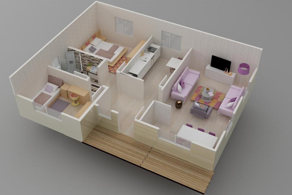 78 m² Prefabrik Ev prefabrik ev fotoğrafı 3