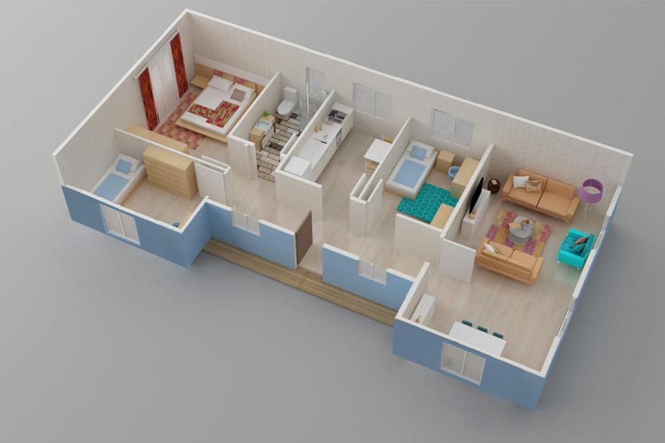 95 m² Prefabrik Ev prefabrik ev fotoğrafı 3