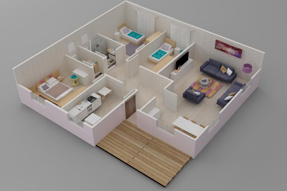 117 m² Prefabrik Ev prefabrik ev fotoğrafı 3