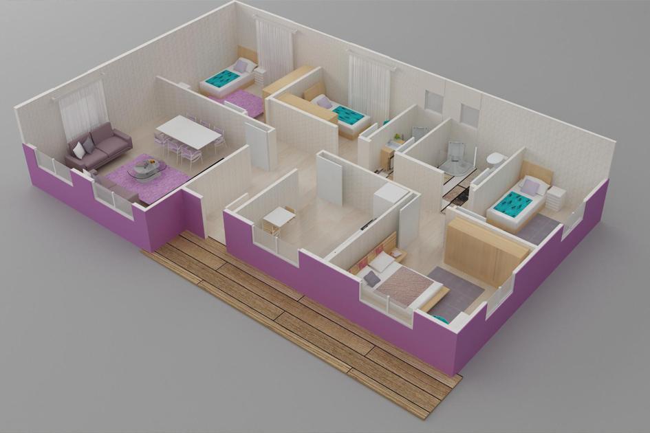 125 m² Prefabrik Ev prefabrik ev fotoğrafı 3