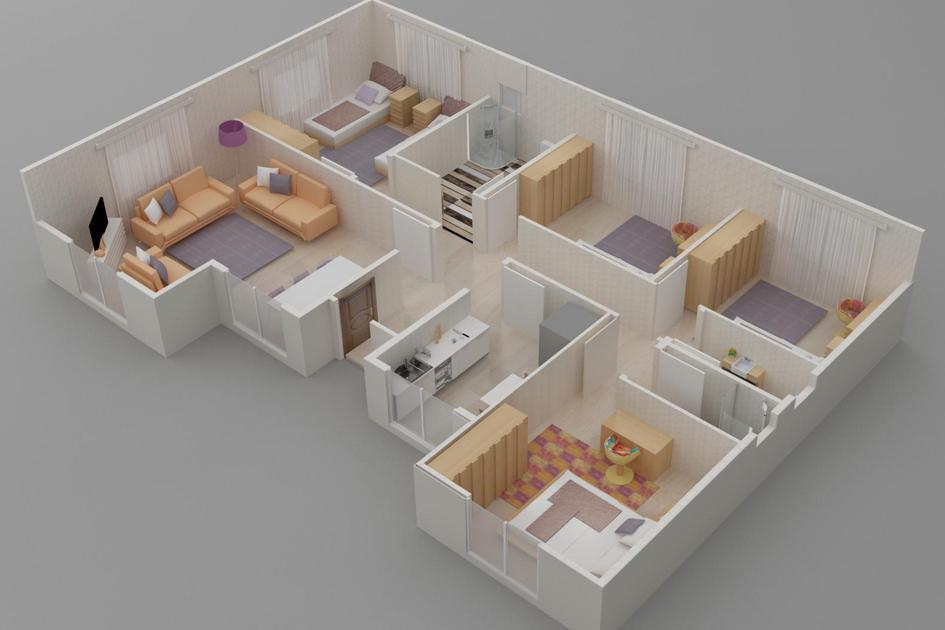 129 m² Prefabrik Ev prefabrik ev fotoğrafı 3