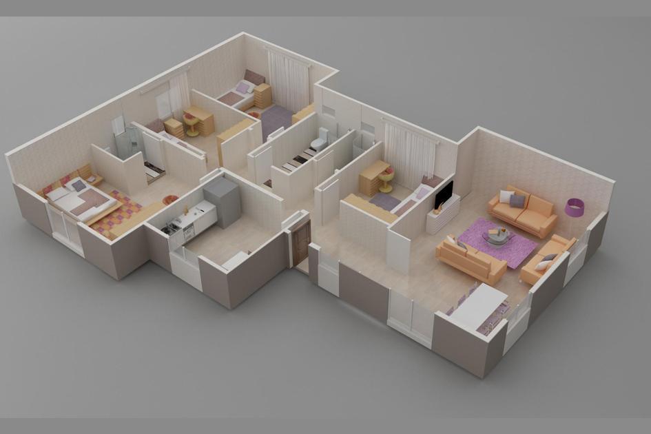 166 m² Prefabrik Ev prefabrik ev fotoğrafı 3