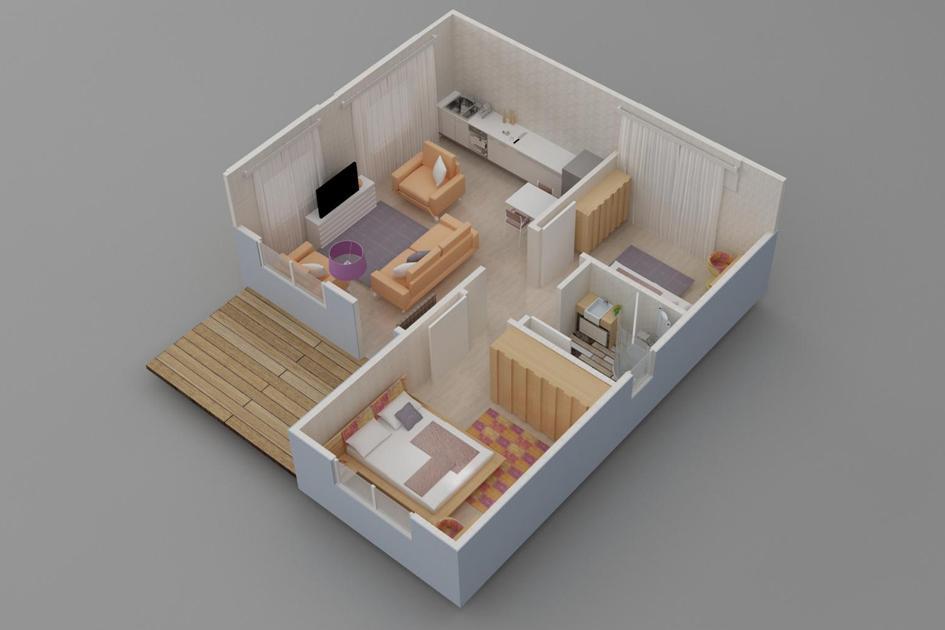 49 m² Prefabrik Ev prefabrik ev fotoğrafı 3