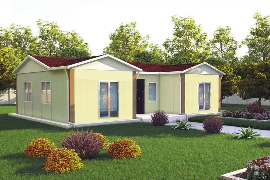73 m² Prefabrik Ev — Evora prefabrik ev modeli
