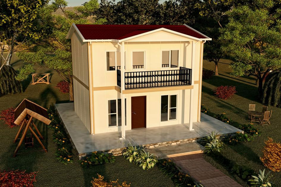 86 m² Dubleks Prefabrik Ev — Evora prefabrik ev modeli